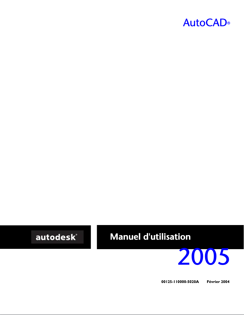 Imagen de la primera página del manual del dispositivo AutoCAD 2005