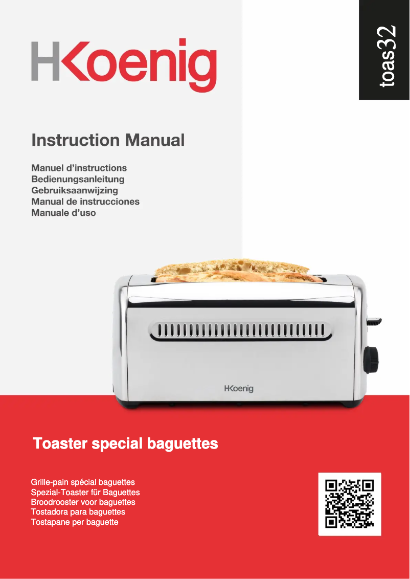 Página 1 del manual Manual de usuario H.Koenig TOAS32