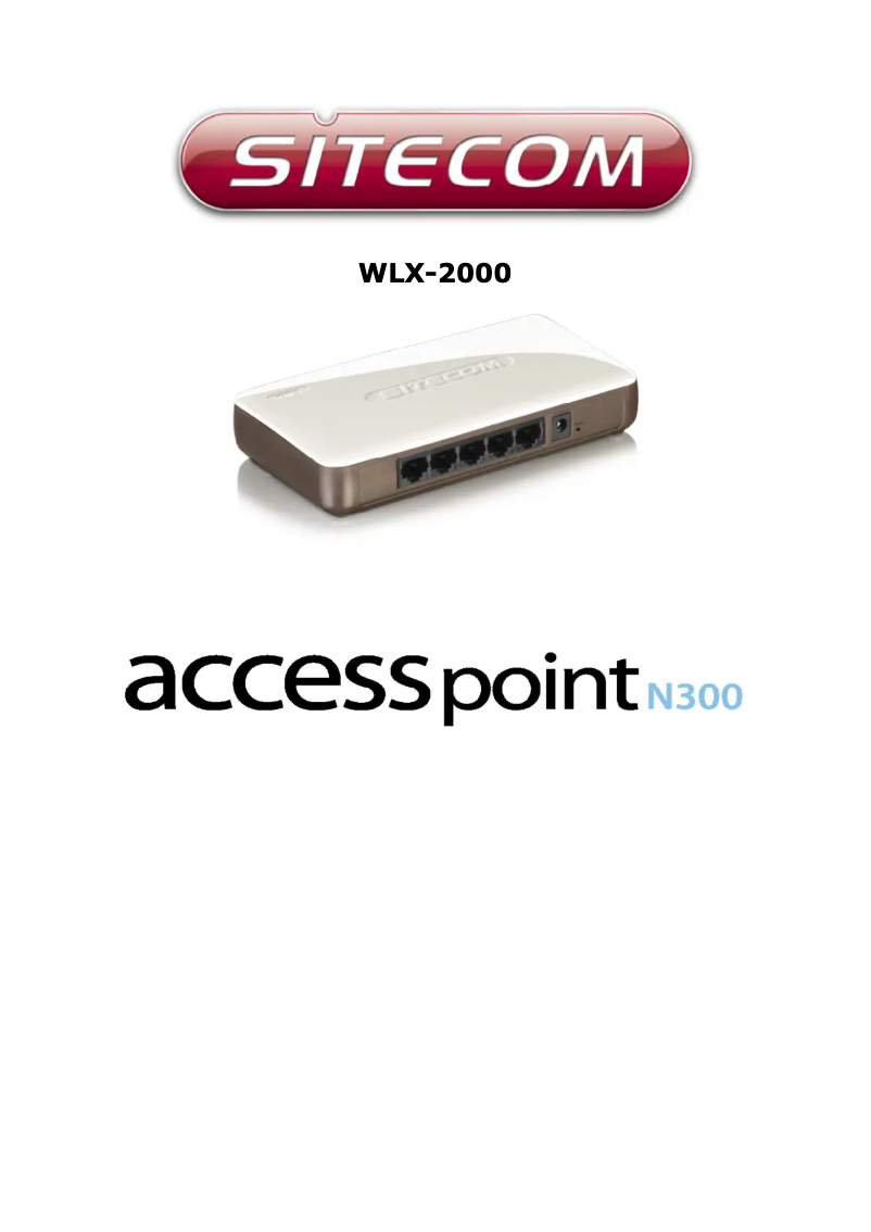 Imagen de la primera página del manual del dispositivo WLX-2000