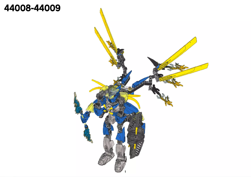 Página 1 del manual Manual de usuario Lego Hero Factory 44008