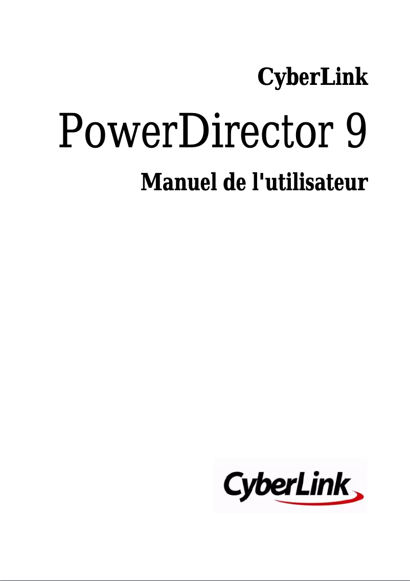 Página nº 1 - Manual de usuario Cyberlink PowerDirector 9