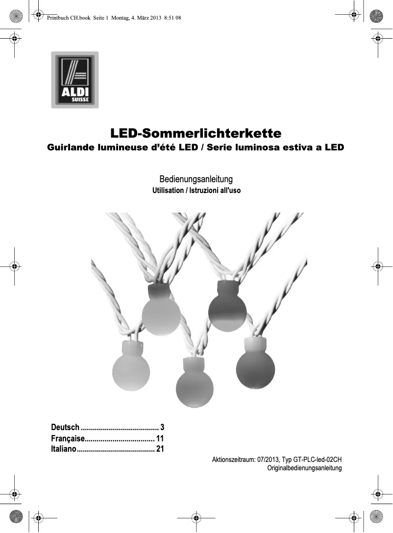 Página 1 del manual Manual de usuario GlobalTronics GT-LCS-02
