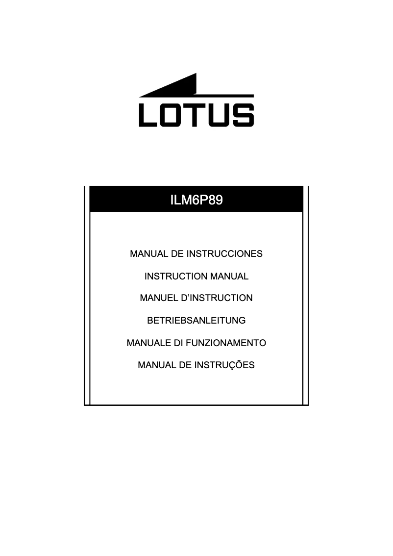 Página 1 del manual Manual de usuario Lotus 15108