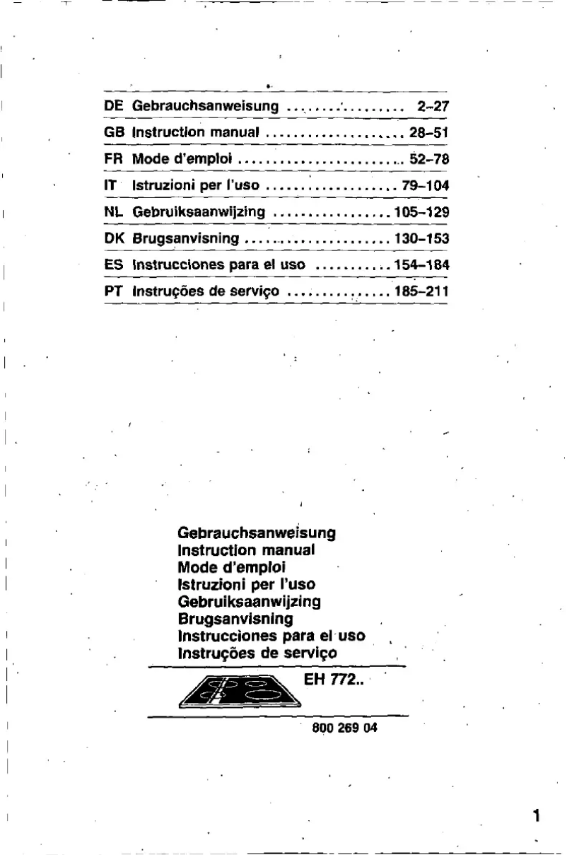 Página nº 1 - Manual de usuario Siemens EH77251