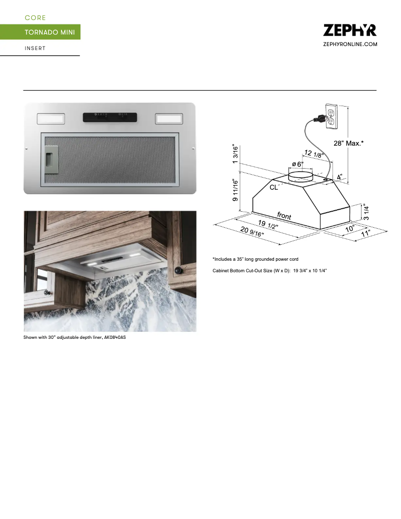 Imagen de la primera página del manual del dispositivo Tornado Mini AK8400BS290