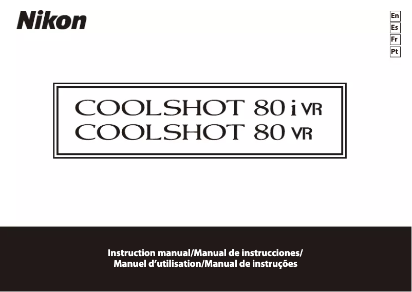 Imagen de la primera página del manual del dispositivo Coolshot 80i VR