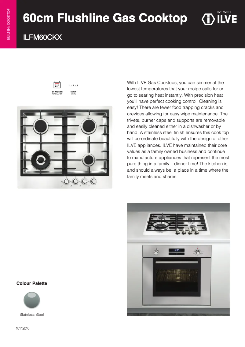 Imagen de la primera página del manual del dispositivo ILFM60CKX