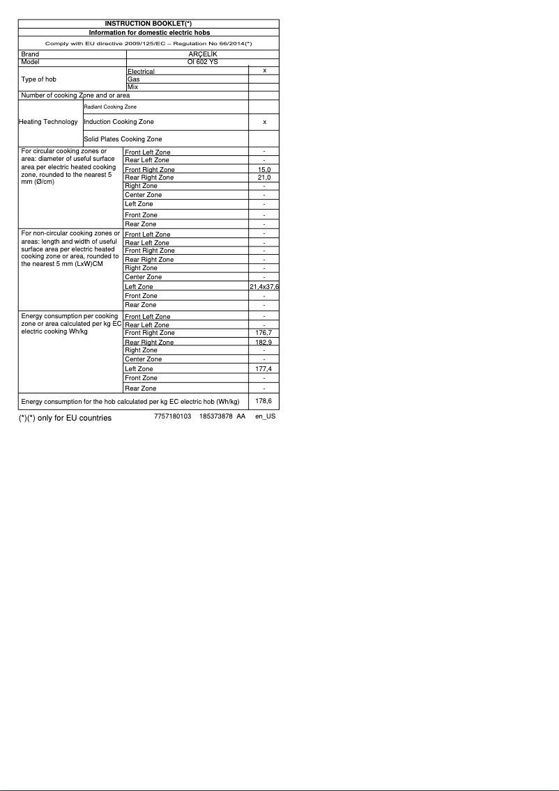 Imagen de la primera página del manual del dispositivo OI 602 YS