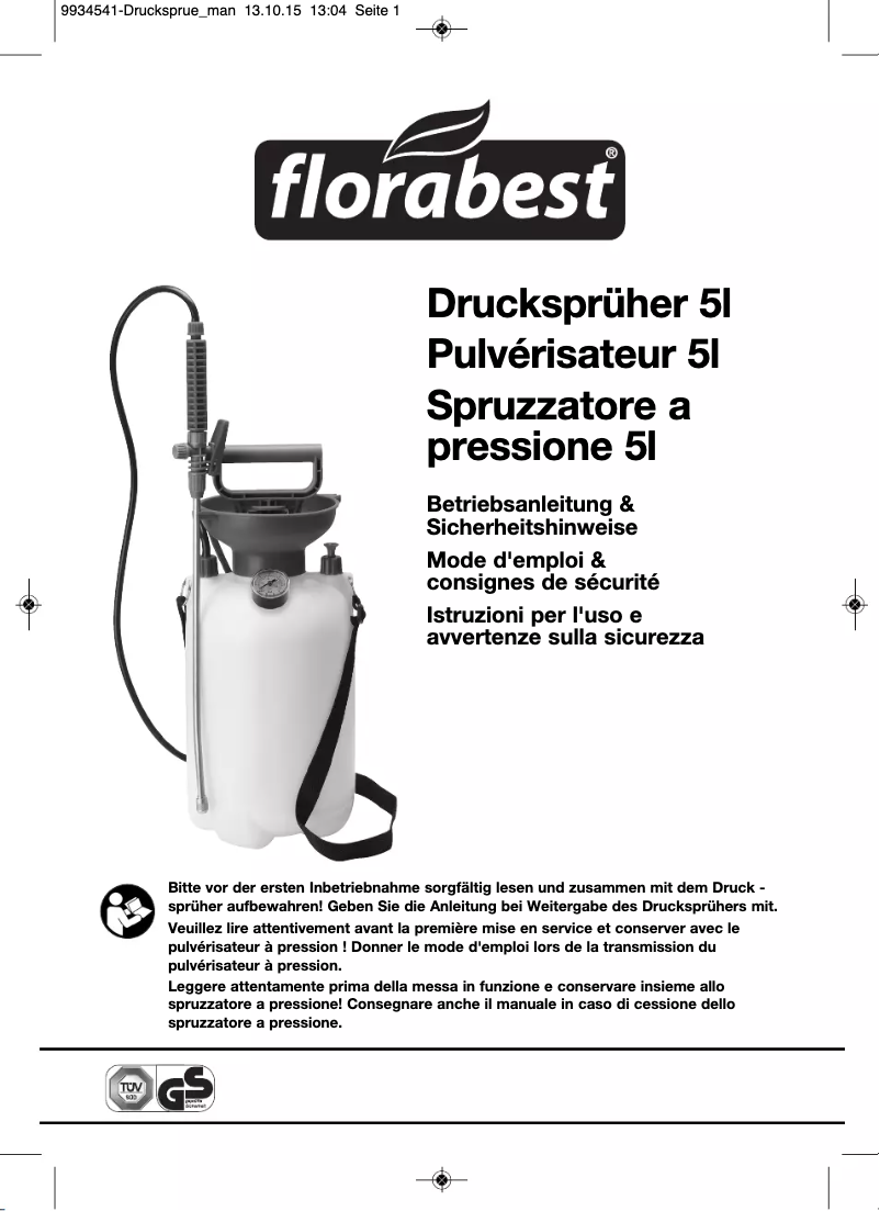 Imagen de la primera página del manual del dispositivo IAN 94531