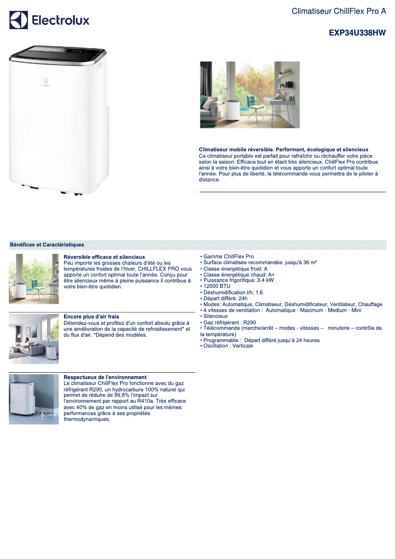 Imagen de la primera página del manual del dispositivo EXP34U338HW