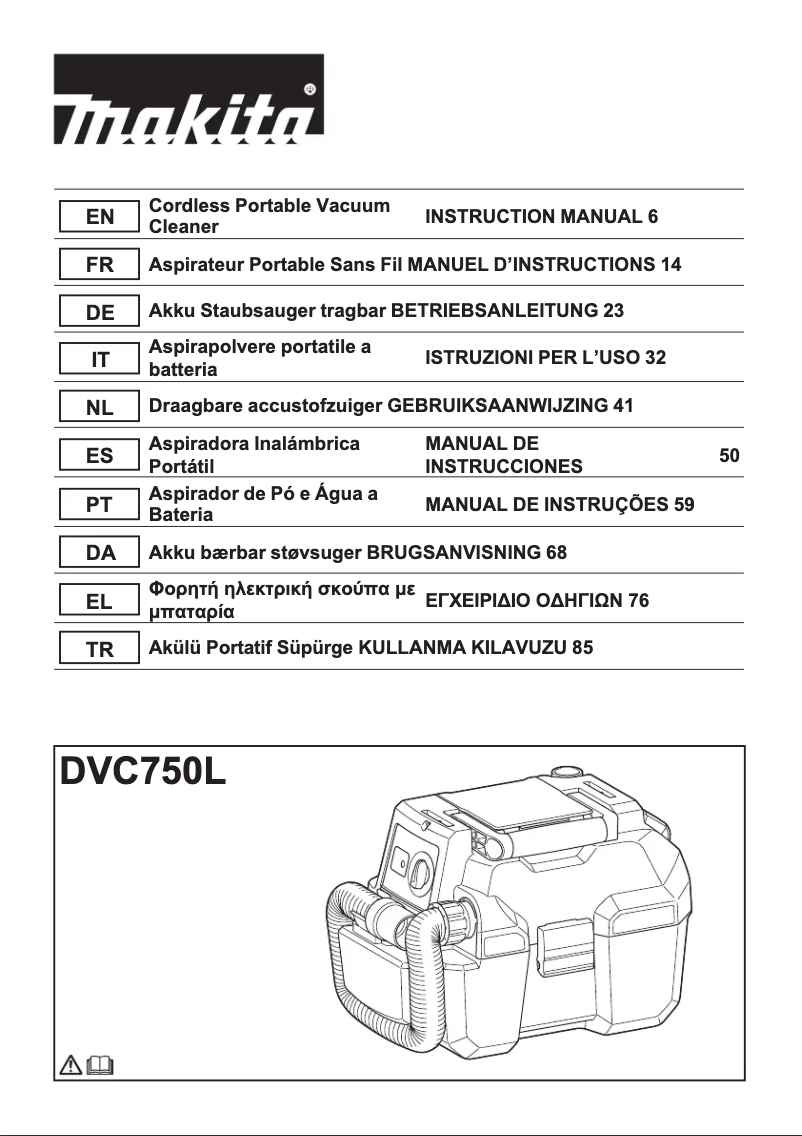 Imagen de la primera página del manual del dispositivo DVC750LZ