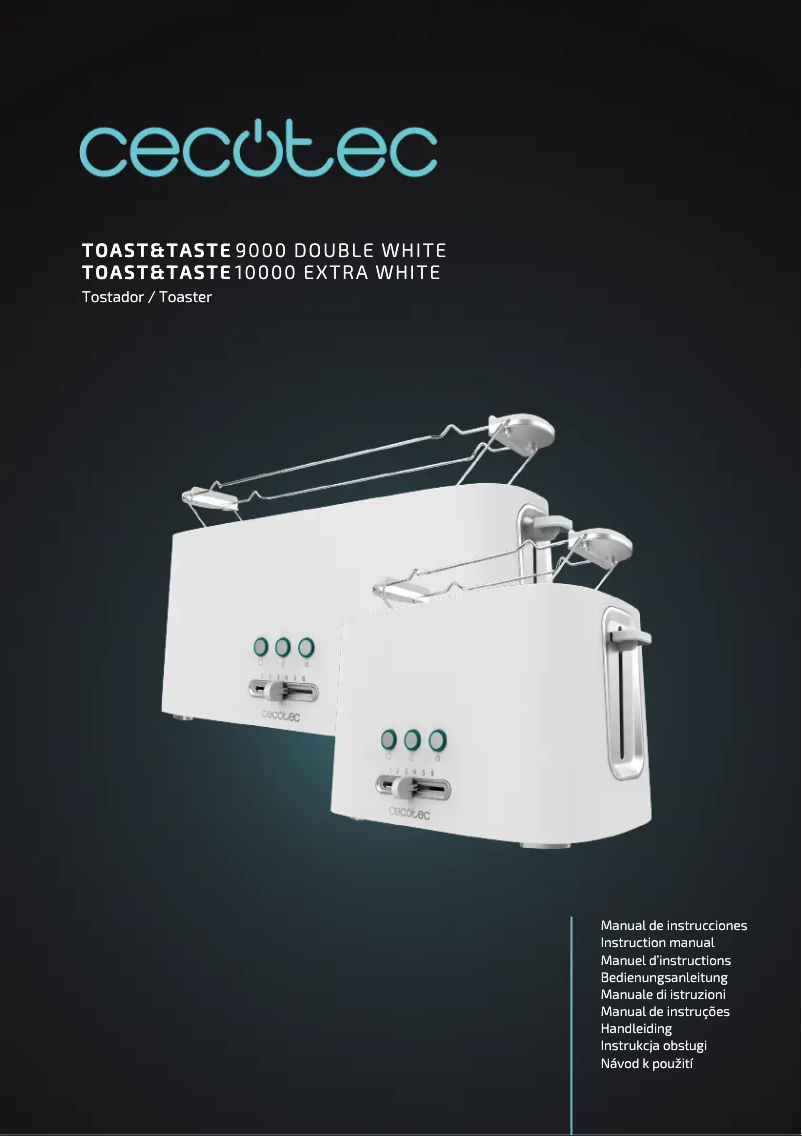 Página 1 del manual Manual de usuario Cecotec Toast&Taste 9000 Double