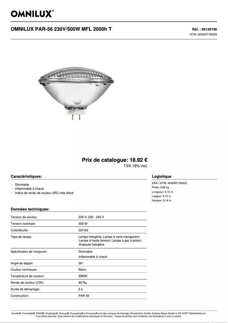 Imagen de la primera página del manual del dispositivo PAR-56