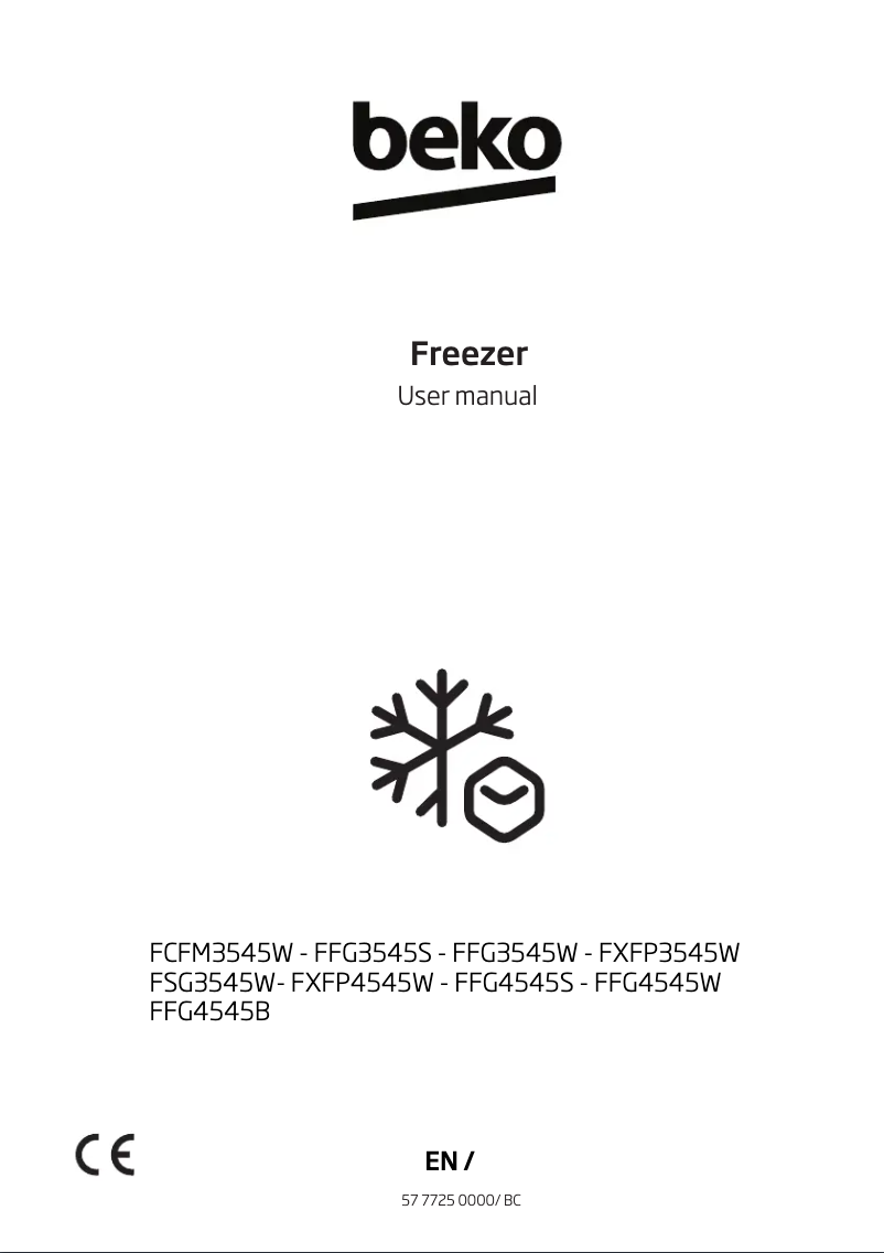 Página 1 del manual Manual de usuario Beko FFG4545W