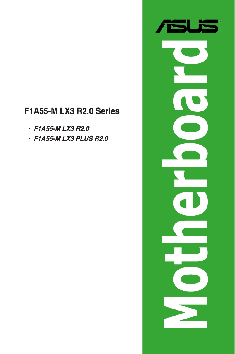 Página nº 1 - Manual de usuario Asus F1A55-M LX3 PLUS R2.0