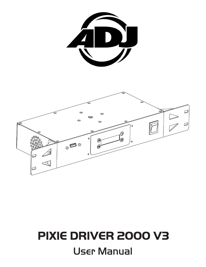Imagen de la primera página del manual del dispositivo PIXIE DRIVER 2000 V3