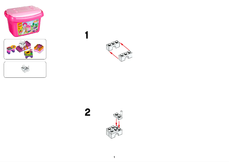 Página 1 del manual Manual de usuario Lego ® Pink Brick Box