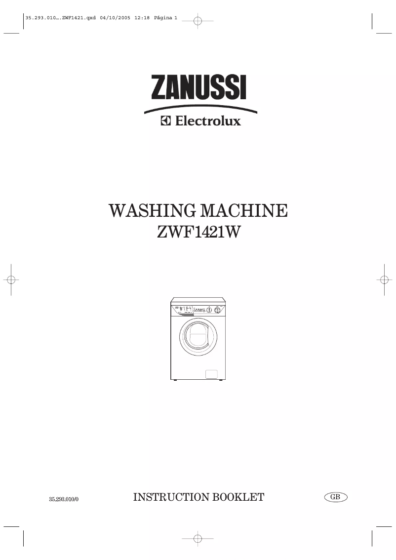 Página 1 del manual Manual de usuario Zanussi-Electrolux ZWF 1421 W