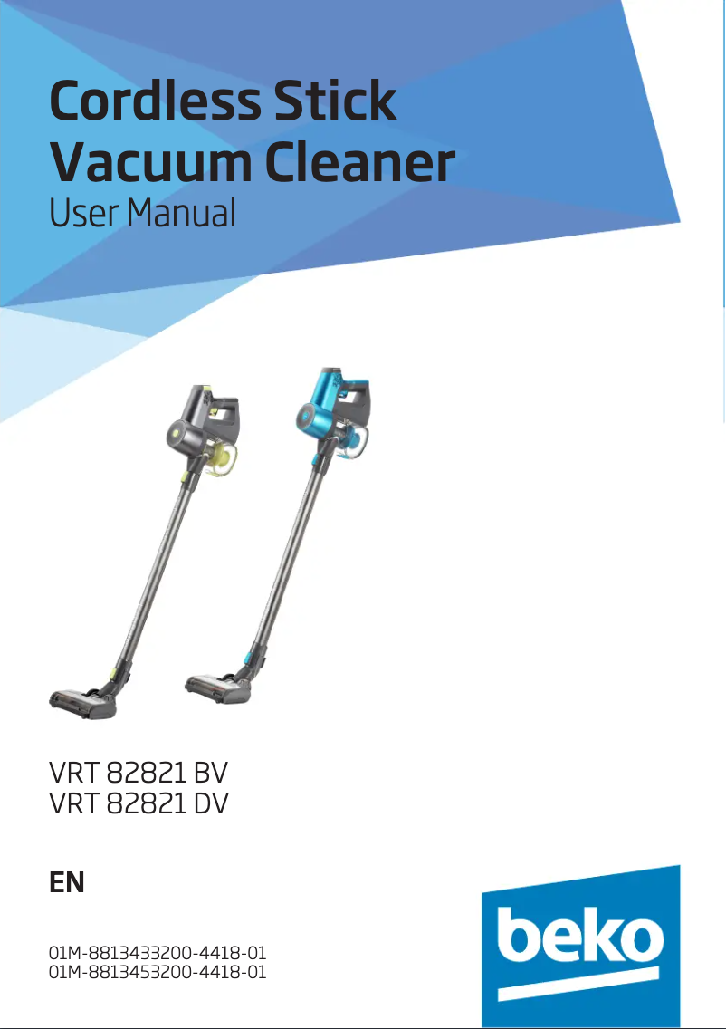 Imagen de la primera página del manual del dispositivo VRT82821D