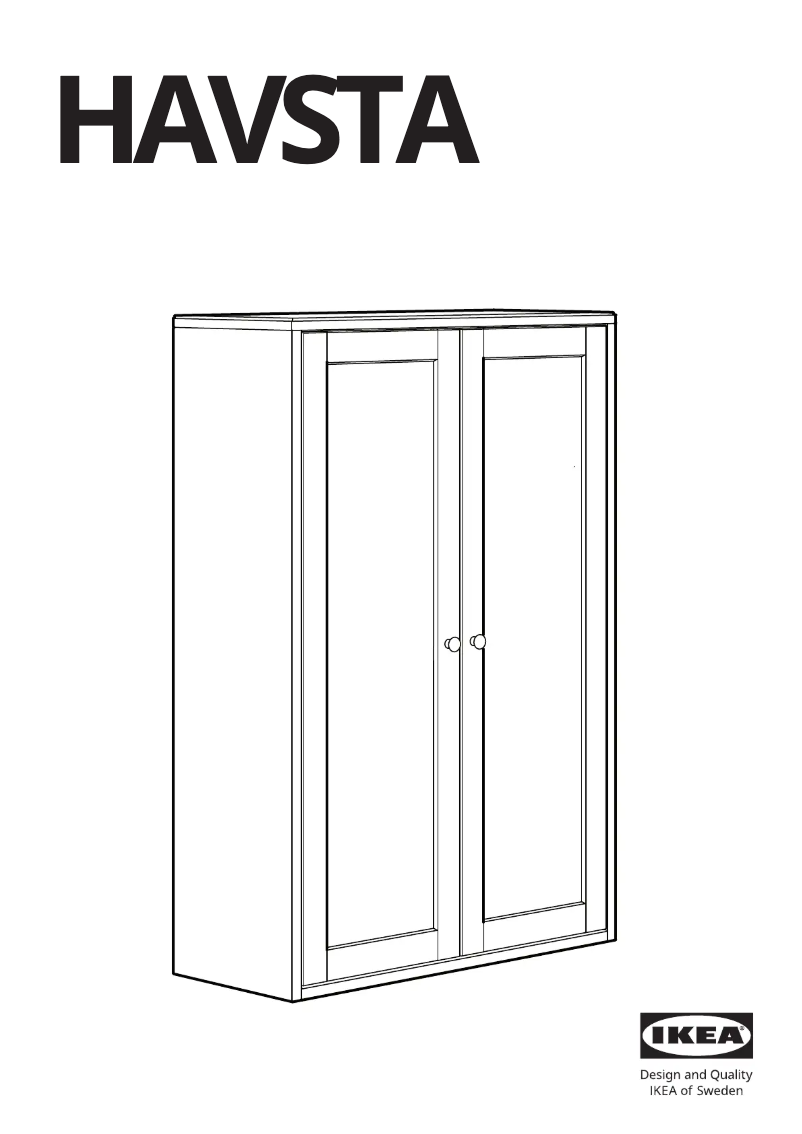 Página 1 del manual Manual de usuario Ikea HAVSTA 305.292.45