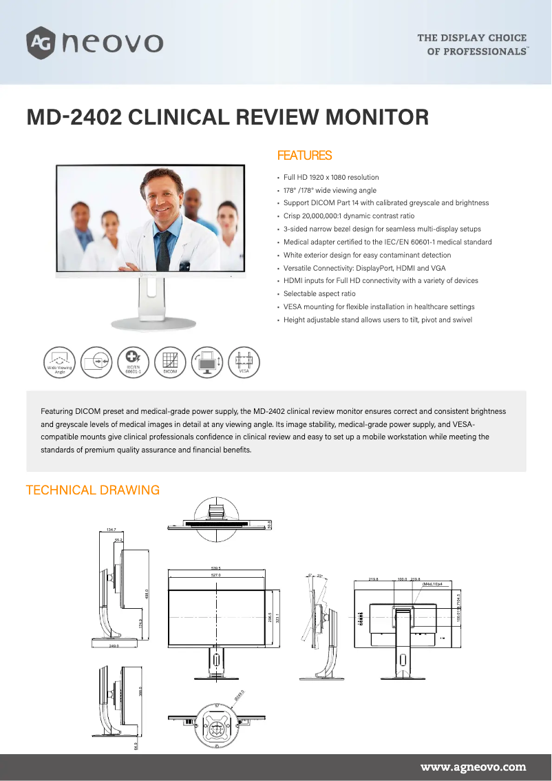 Imagen de la primera página del manual del dispositivo MD-2402