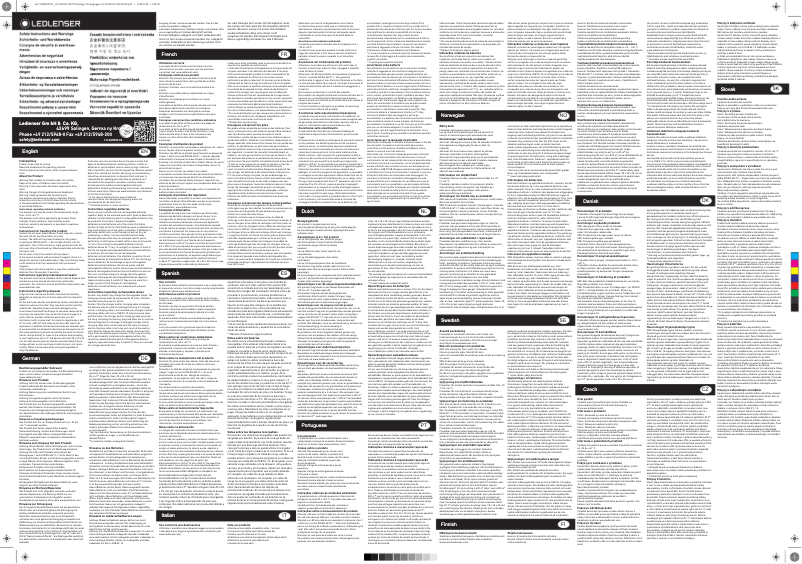 Imagen de la primera página del manual del dispositivo KIDLED2