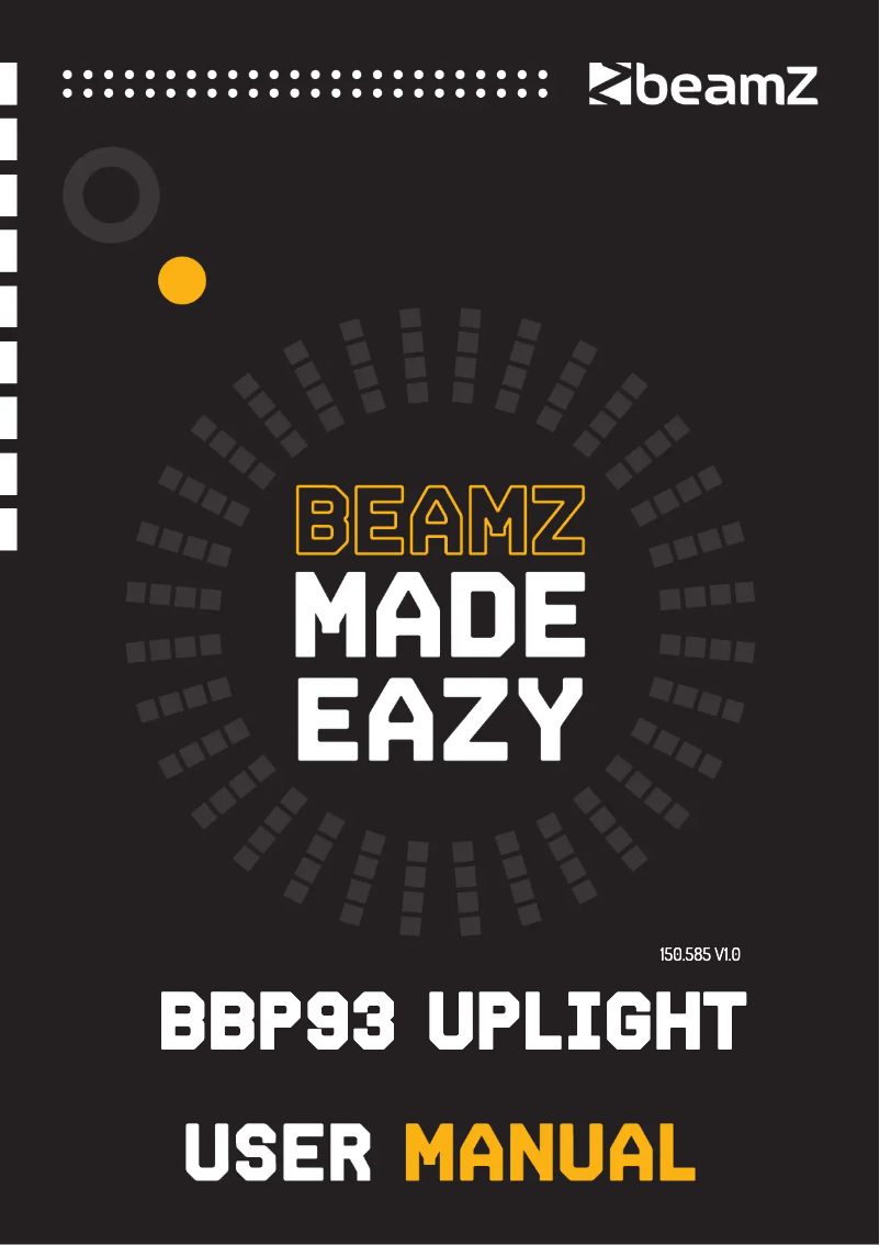 Página 1 del manual Manual de usuario BeamZ BBP93