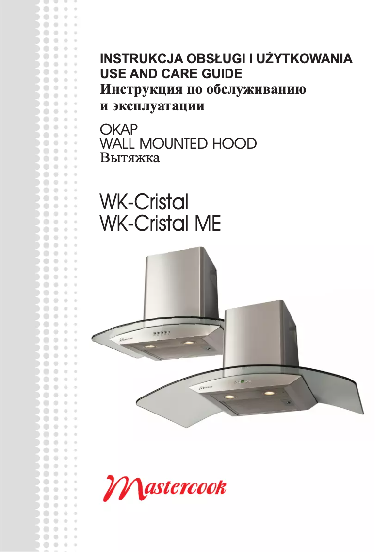 Página 1 del manual Manual de usuario Mastercook WK-Cristal