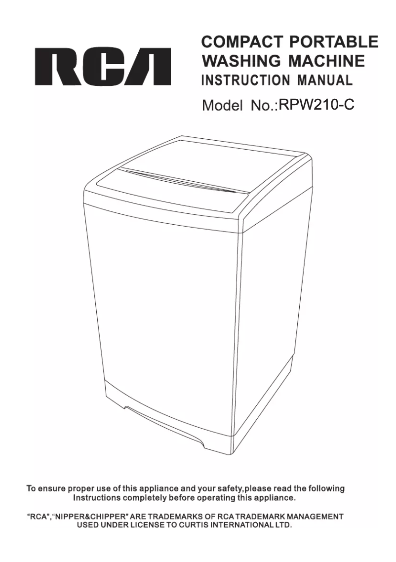 Imagen de la primera página del manual del dispositivo RPW210-C