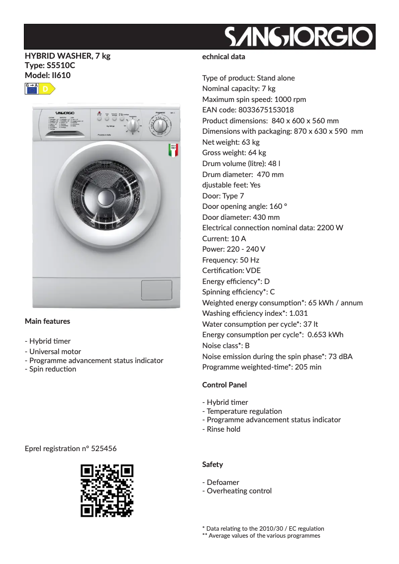 Imagen de la primera página del manual del dispositivo S5510C