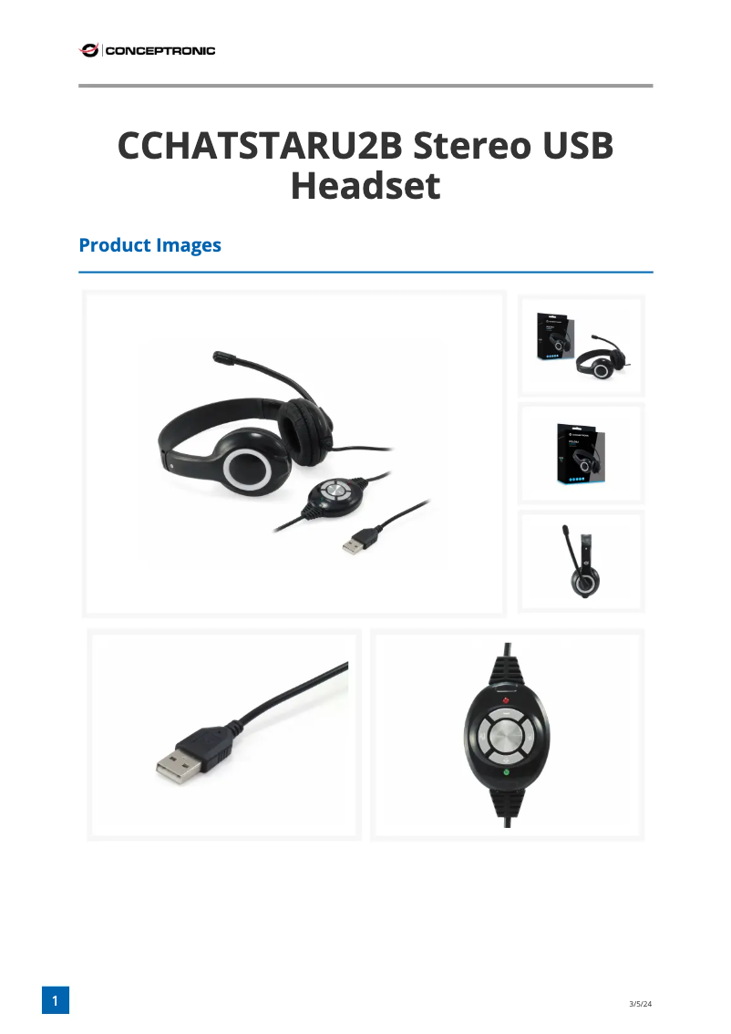 Imagen de la primera página del manual del dispositivo CCHATSTARU2B