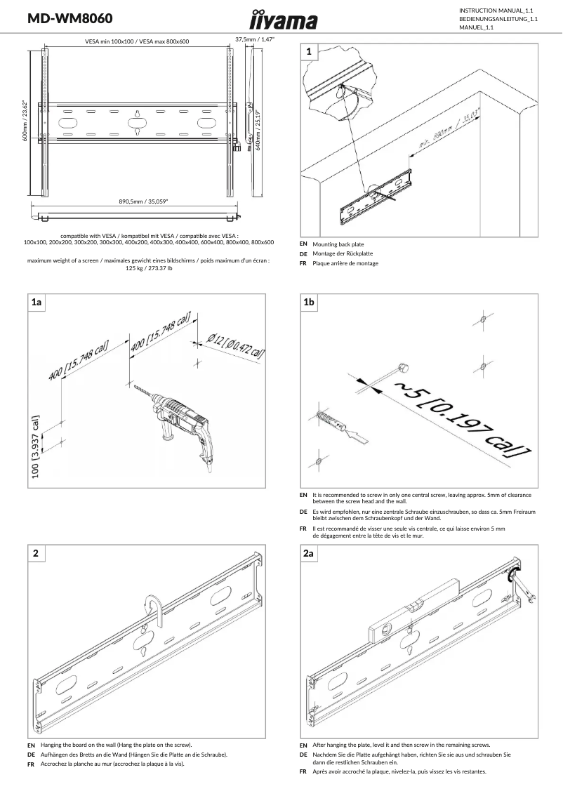 Imagen de la primera página del manual del dispositivo MD-WM8060