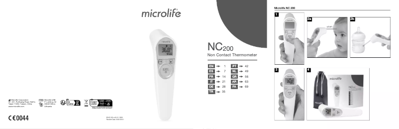 Página 1 del manual Manual de usuario Microlife NC 200