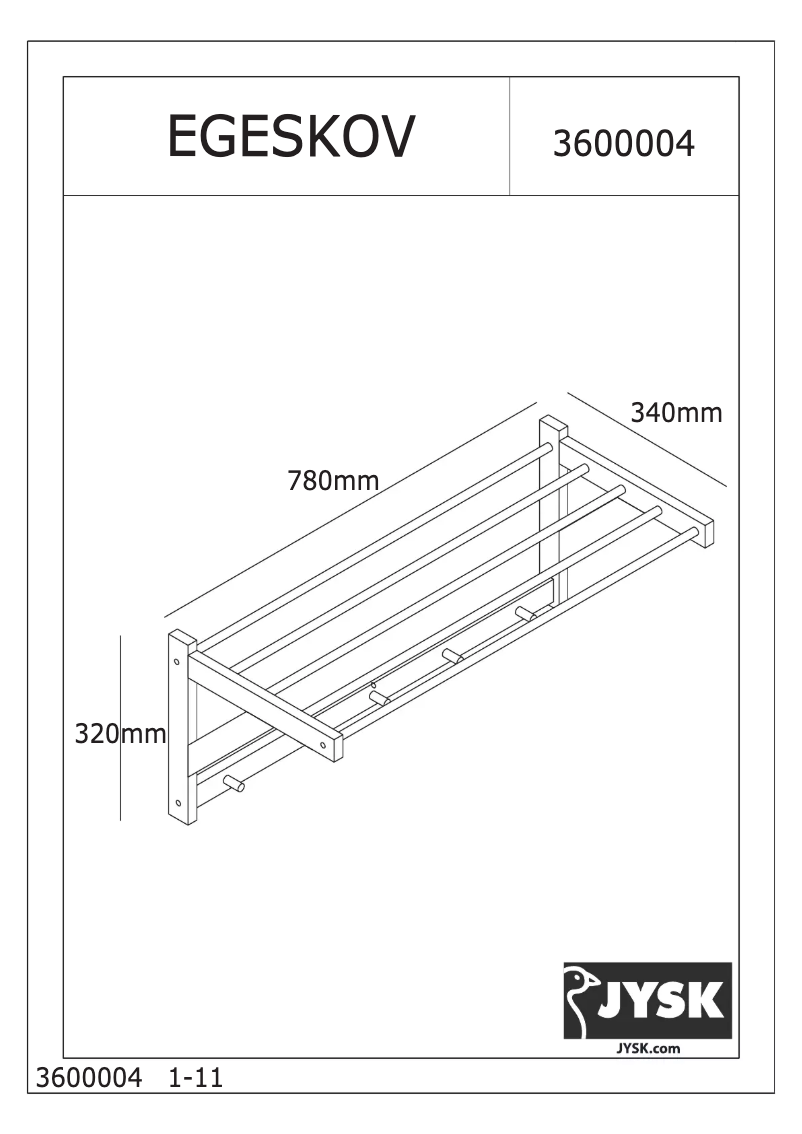 Página 1 del manual Manual de usuario JYSK Egeskov
