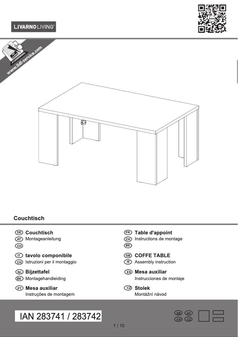 Imagen de la primera página del manual del dispositivo IAN 283741