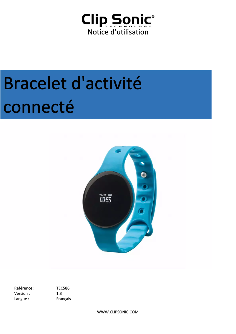 Imagen de la primera página del manual del dispositivo TEC586