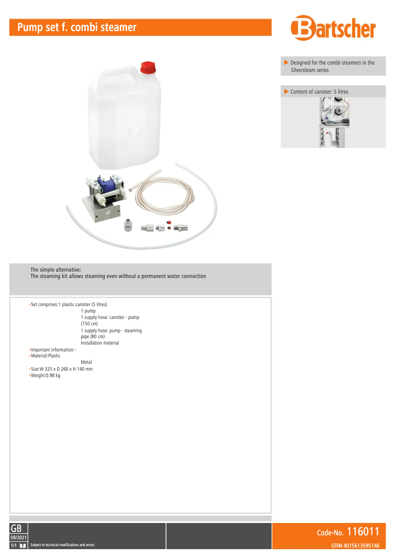 Imagen de la primera página del manual del dispositivo 116011