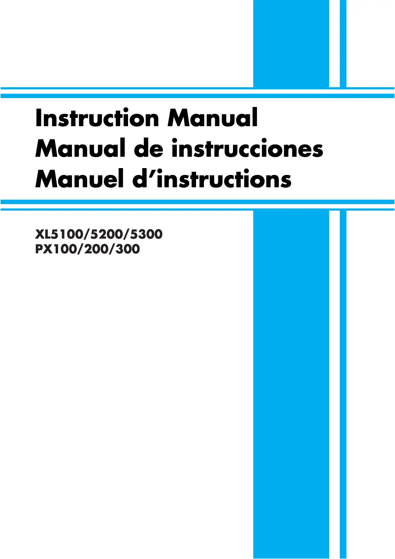 Imagen de la primera página del manual del dispositivo XL5100