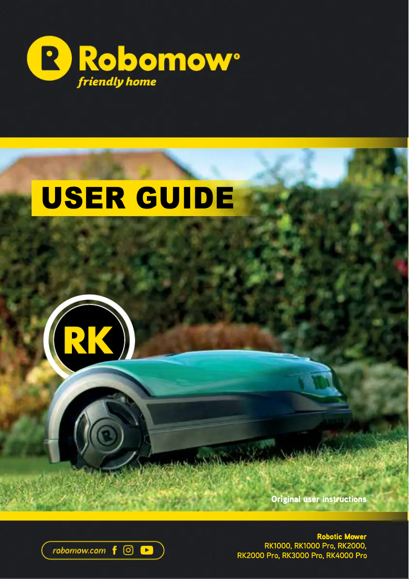 Imagen de la primera página del manual del dispositivo RK3000 Pro