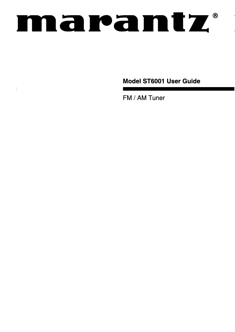 Imagen de la primera página del manual del dispositivo ST-6001