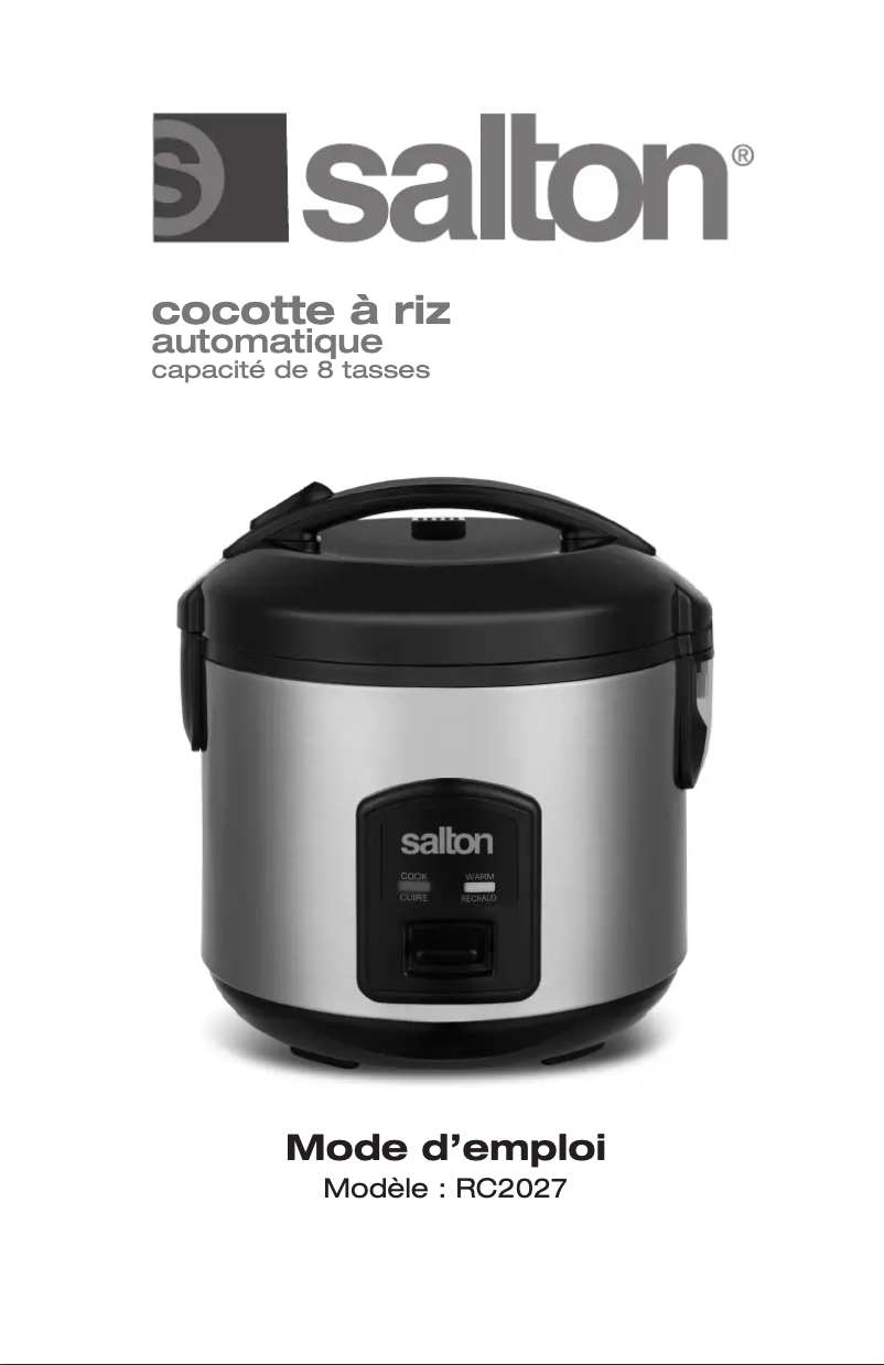 Página 1 del manual Manual de usuario Salton RC2027