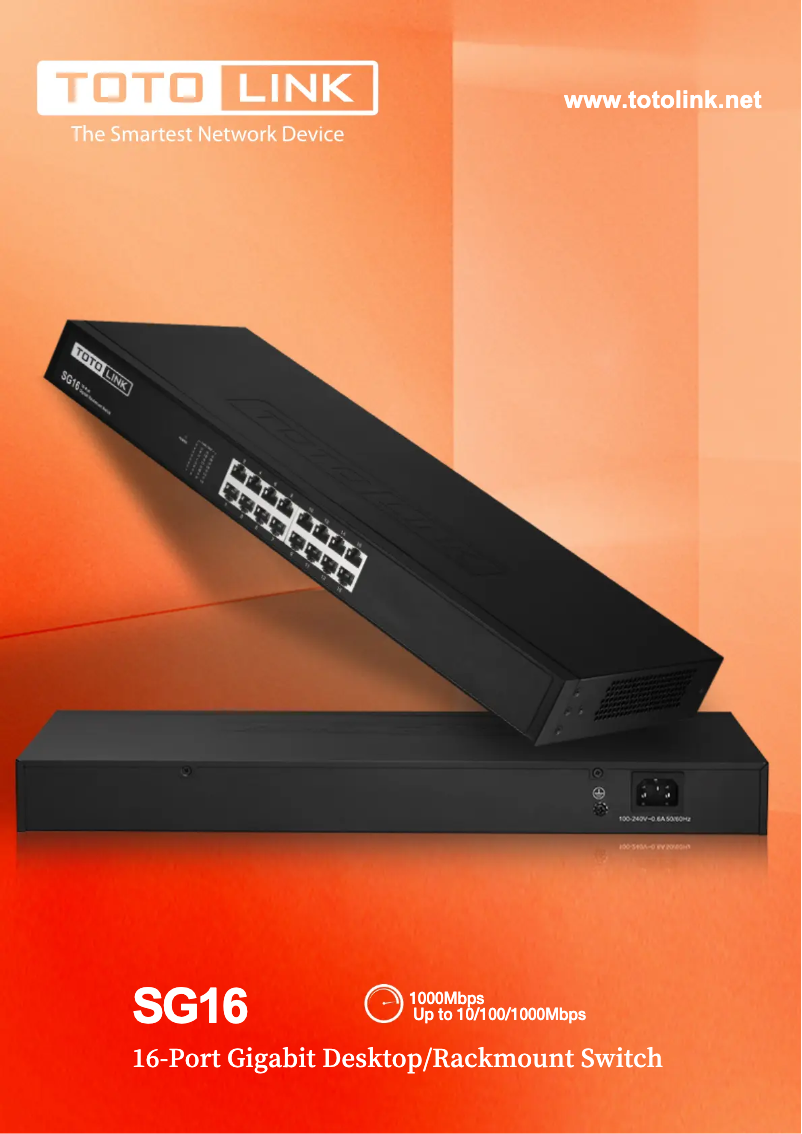 Imagen de la primera página del manual del dispositivo SG16