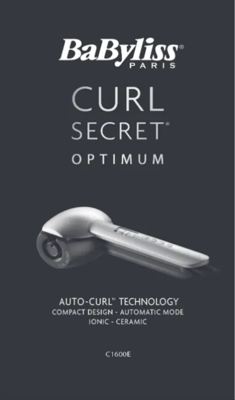 Página 1 del manual Manual de usuario BaByliss C1600E