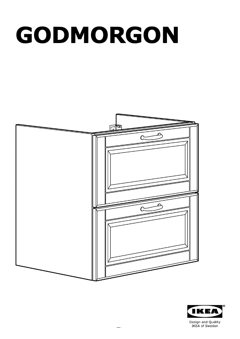 Página 1 del manual Instrucciones / montaje Ikea VOXNAN