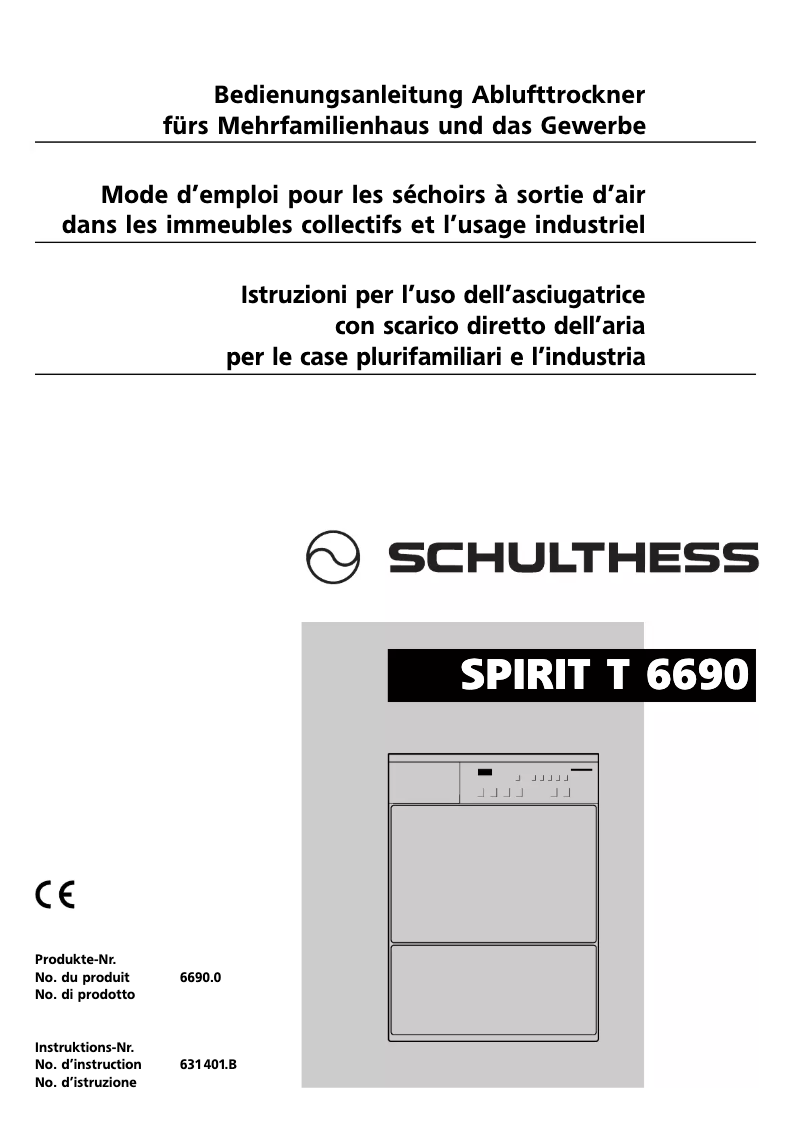 Imagen de la primera página del manual del dispositivo Spirit T 6690