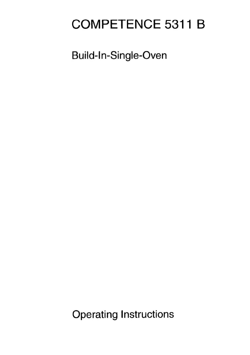 Imagen de la primera página del manual del dispositivo Competence 5311 B ew