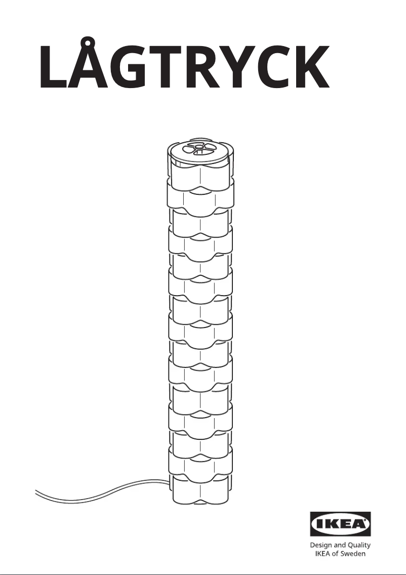 Imagen de la primera página del manual del dispositivo LÅGTRYCK 505.202.44