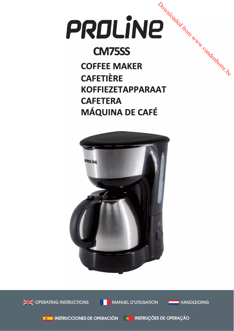 Página 1 del manual Manual de usuario Proline CM75SS