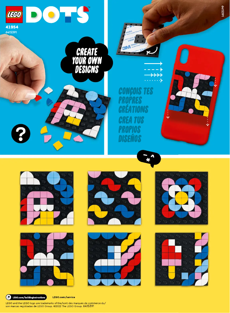 Página 1 del manual Manual de usuario Lego Dots 41954
