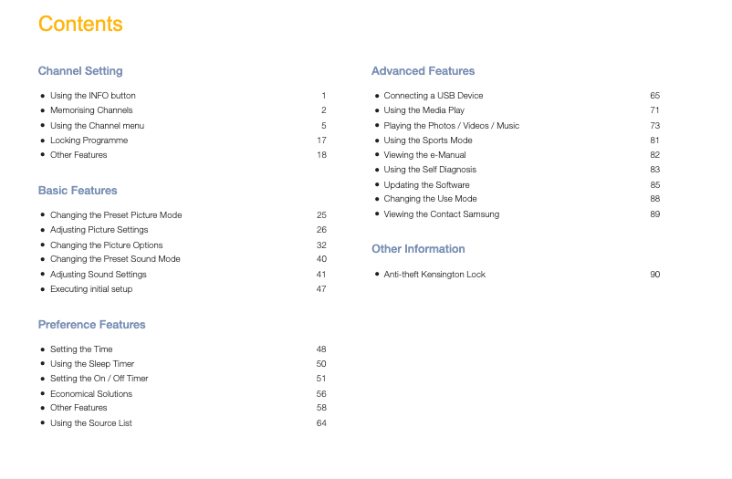 Página 1 del manual Manual de usuario Samsung UA40N5000AJ